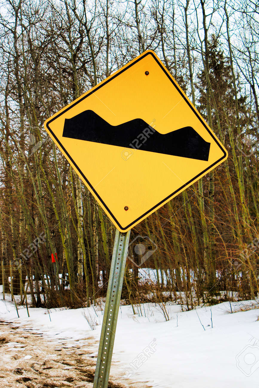 warning rough road ahead sign stock photo picture and royalty free image image 75655949