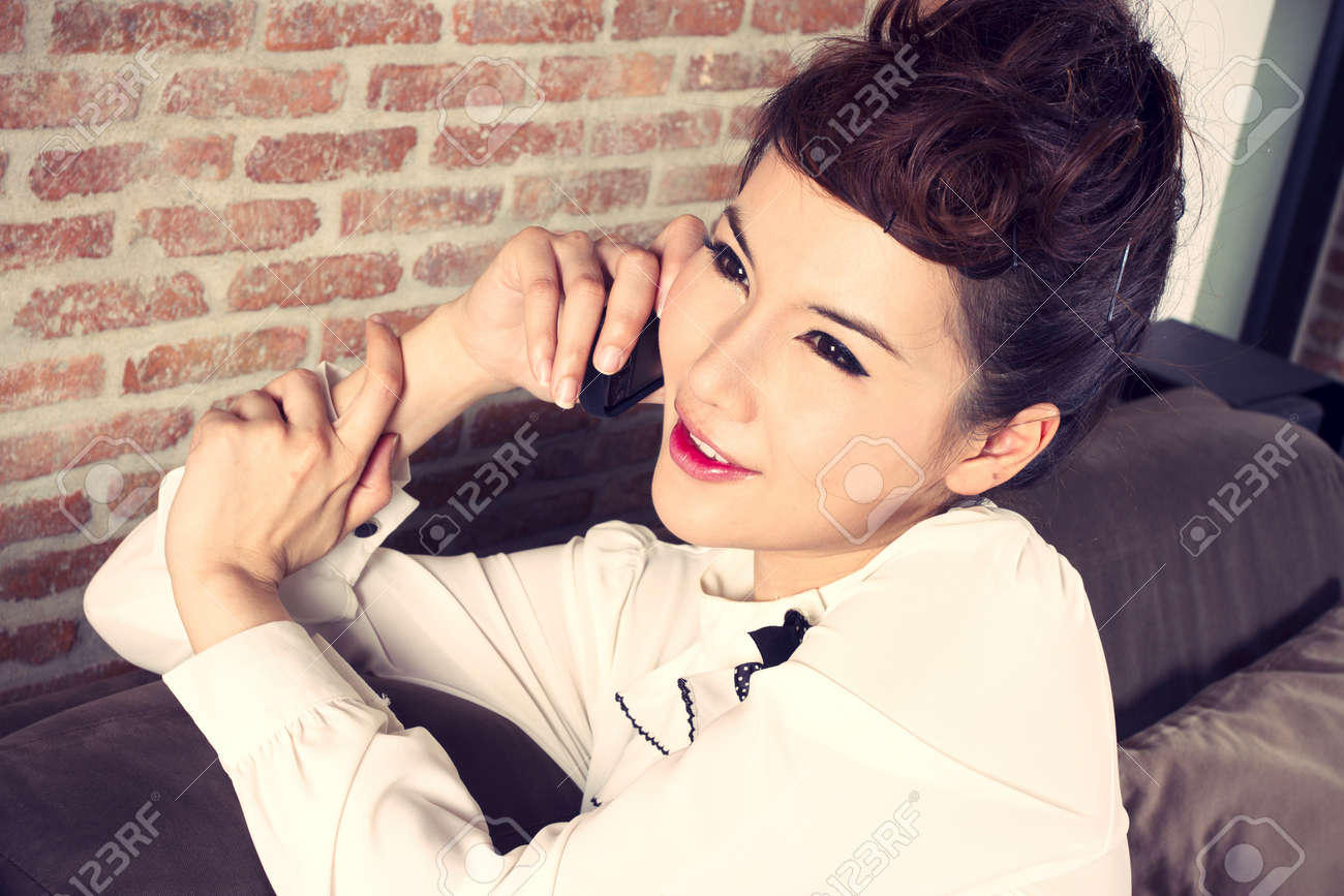 Chat Female Model Chat On Smart Mobile Phone Smiling Stock Photo Picture And Royalty Free Image Image Chat Female Model Chat On Smart Mobile Phone Smiling Stock Photo Picture And Royalty Free Image Image