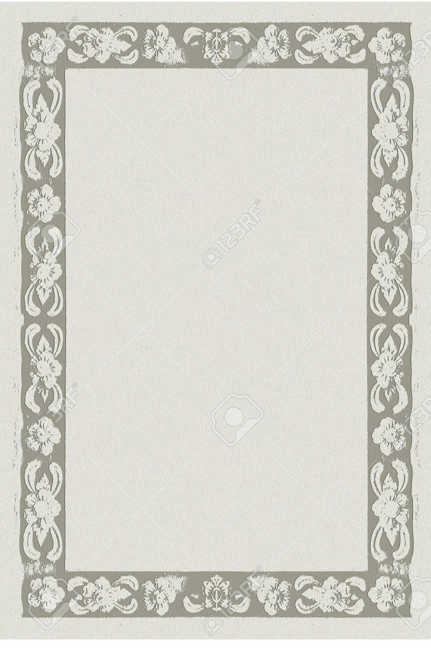 paper frame formal letter paper with thai nice frame style stock nice letter paper