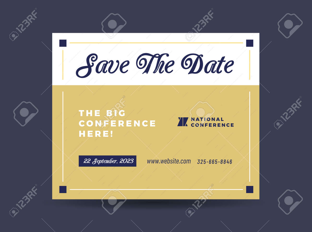 Corporate Business Postcard Design Save The Date Invitation Royalty Free Cliparts Vectors And Stock Illustration Image