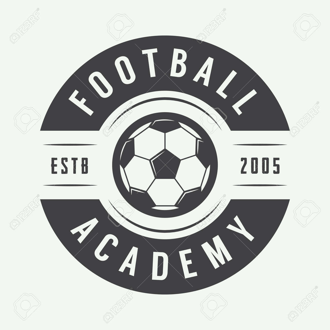 Vintage soccer or football logo, emblem, badge. Vector illustration - 48642157 Vintage soccer or football logo, emblem, badge. Vector illustration - 48642157