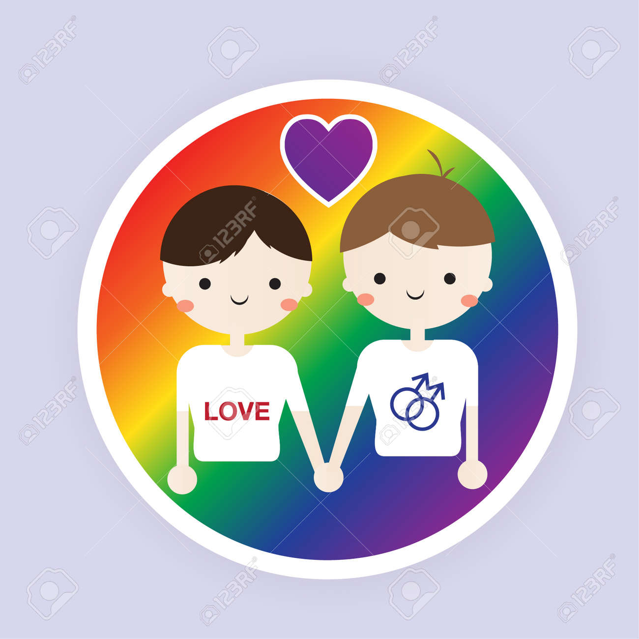 Gay Love Flat Icon Royalty Free Cliparts Vectors And Stock Illustration Image 43200302