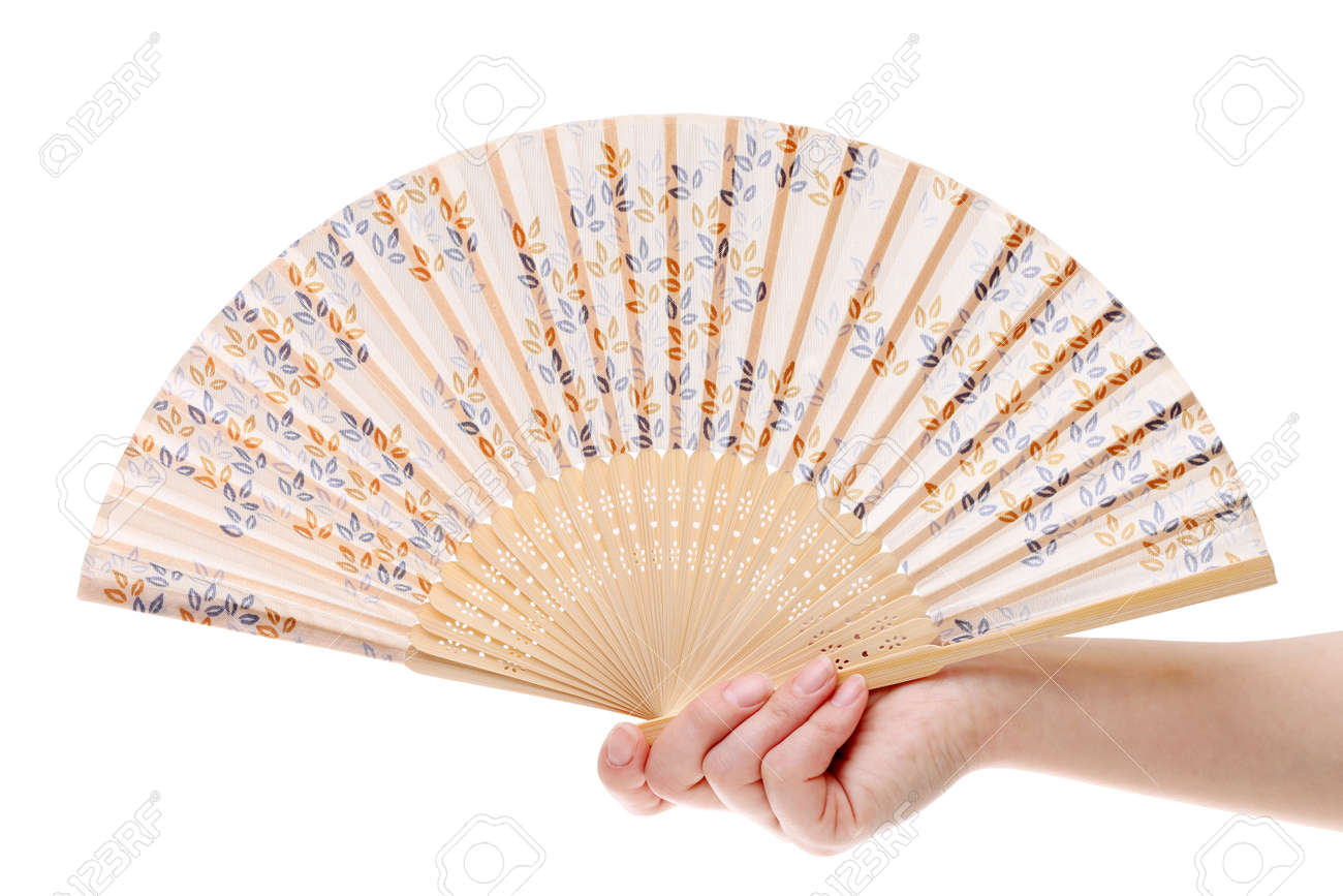 hand holding chinese fan stock photo picture and royalty free