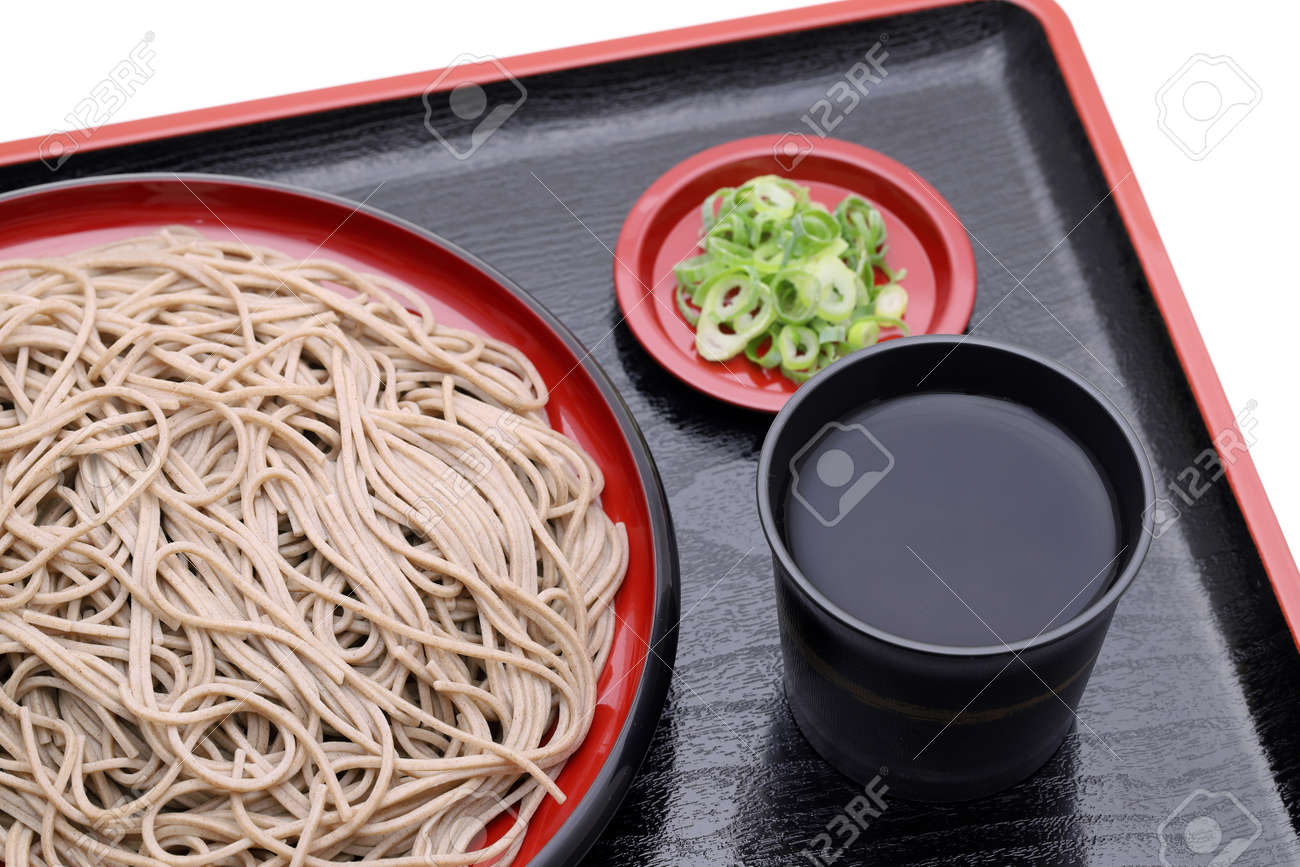 Japanese Zaru Soba Noodles On Wooden Plate Stock Photo Picture And Royalty Free Image Image 133139319