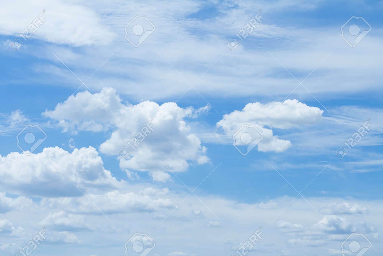 Blue Sky Background In Good Weather Days Stock Photo Picture And Royalty Free Image Image