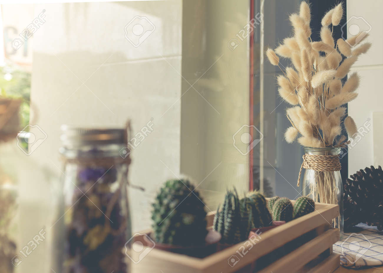 Bouquet Of Dried Flowers In Vase Dried Flower For Interior