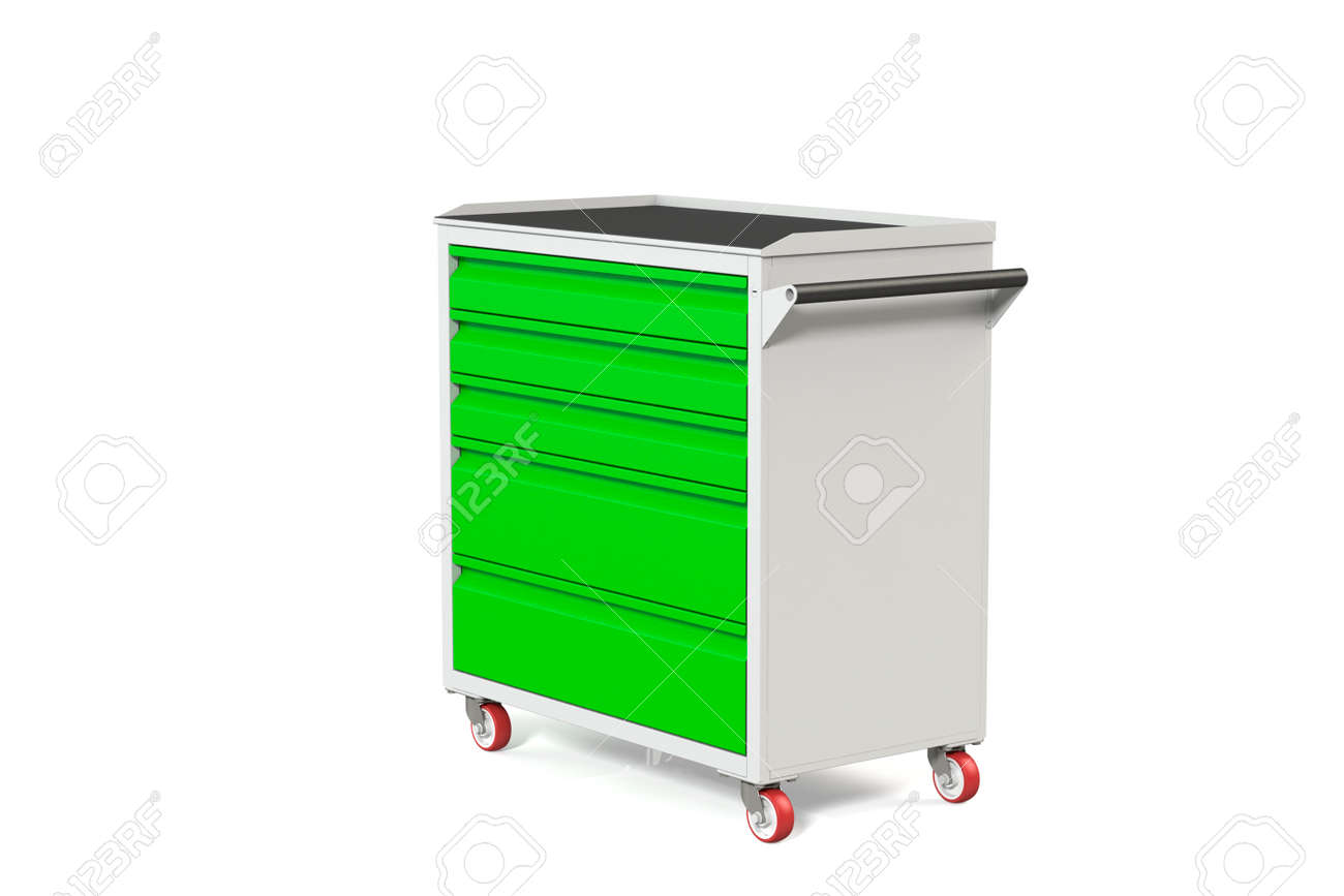 Metal Tool Cabinet Table On Wheels With Drawers A Convenient
