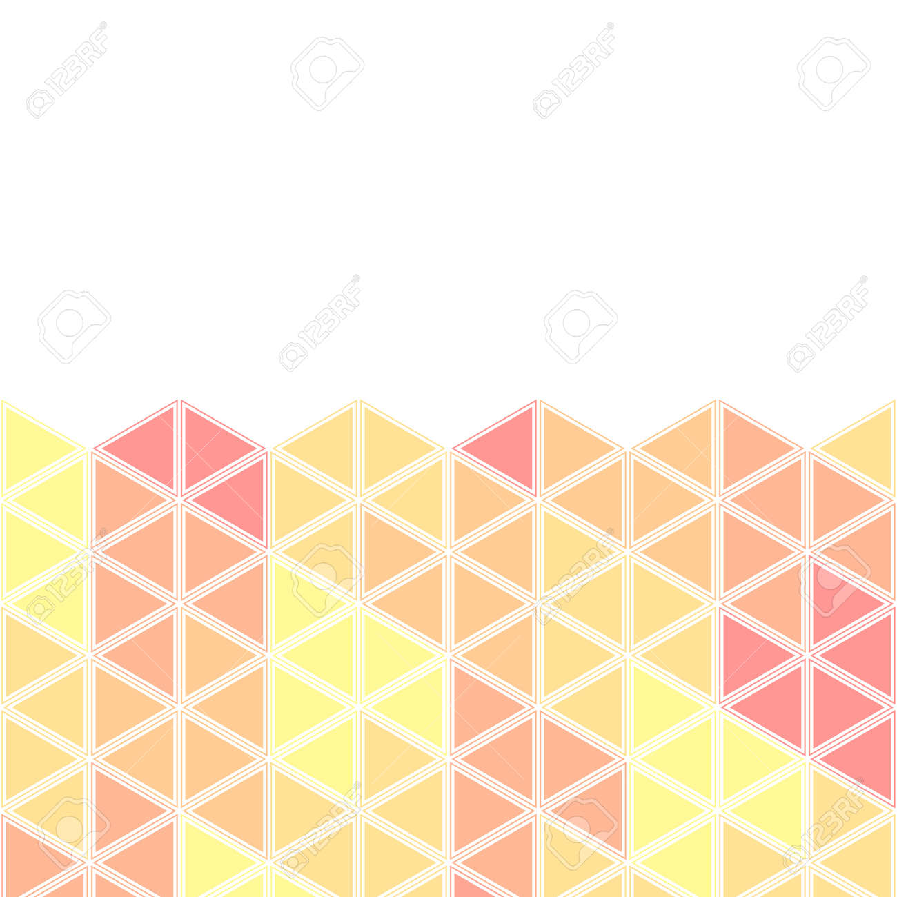 Reticolo Isometrico Luminoso Su Una Priorità Bassa Bianca Limmagine Con Colori Caldi Sfondo Luminoso