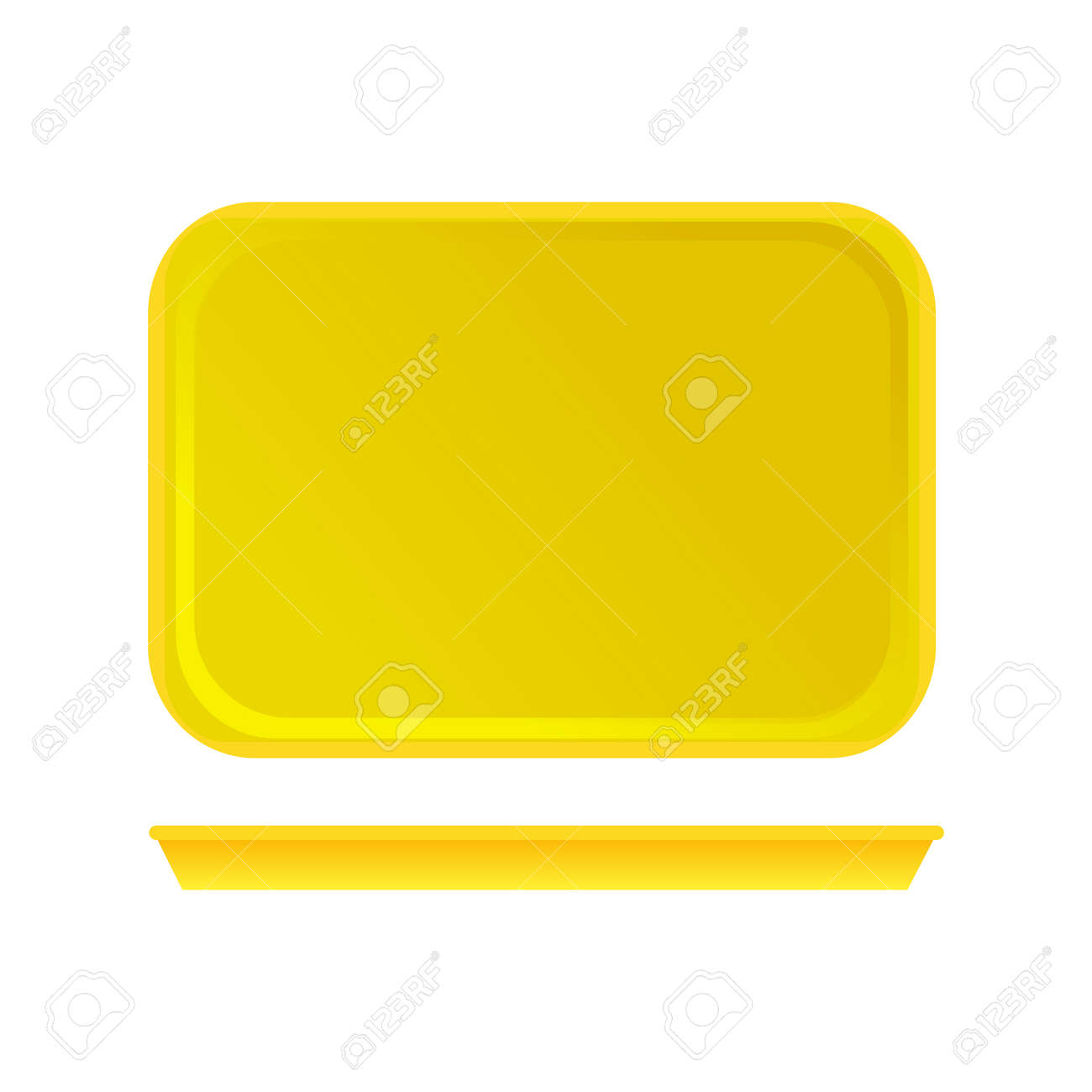 Download Bright Yellow Plastic Tray For Fast Food Illustration Royalty Free Cliparts Vectors And Stock Illustration Image 88713994 PSD Mockup Templates