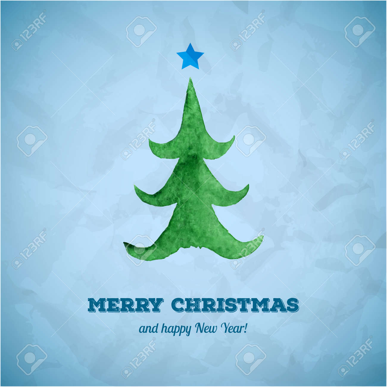 christmas card with fabulous christmas tree watercolor christmas watercolor christmas card