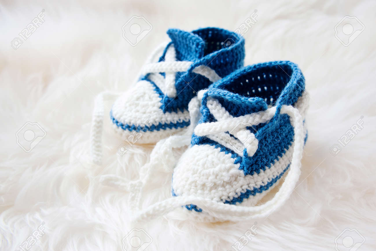 Zapatos Tejidos A Crochet Para Bebe Varon Zapatitos De Bebe