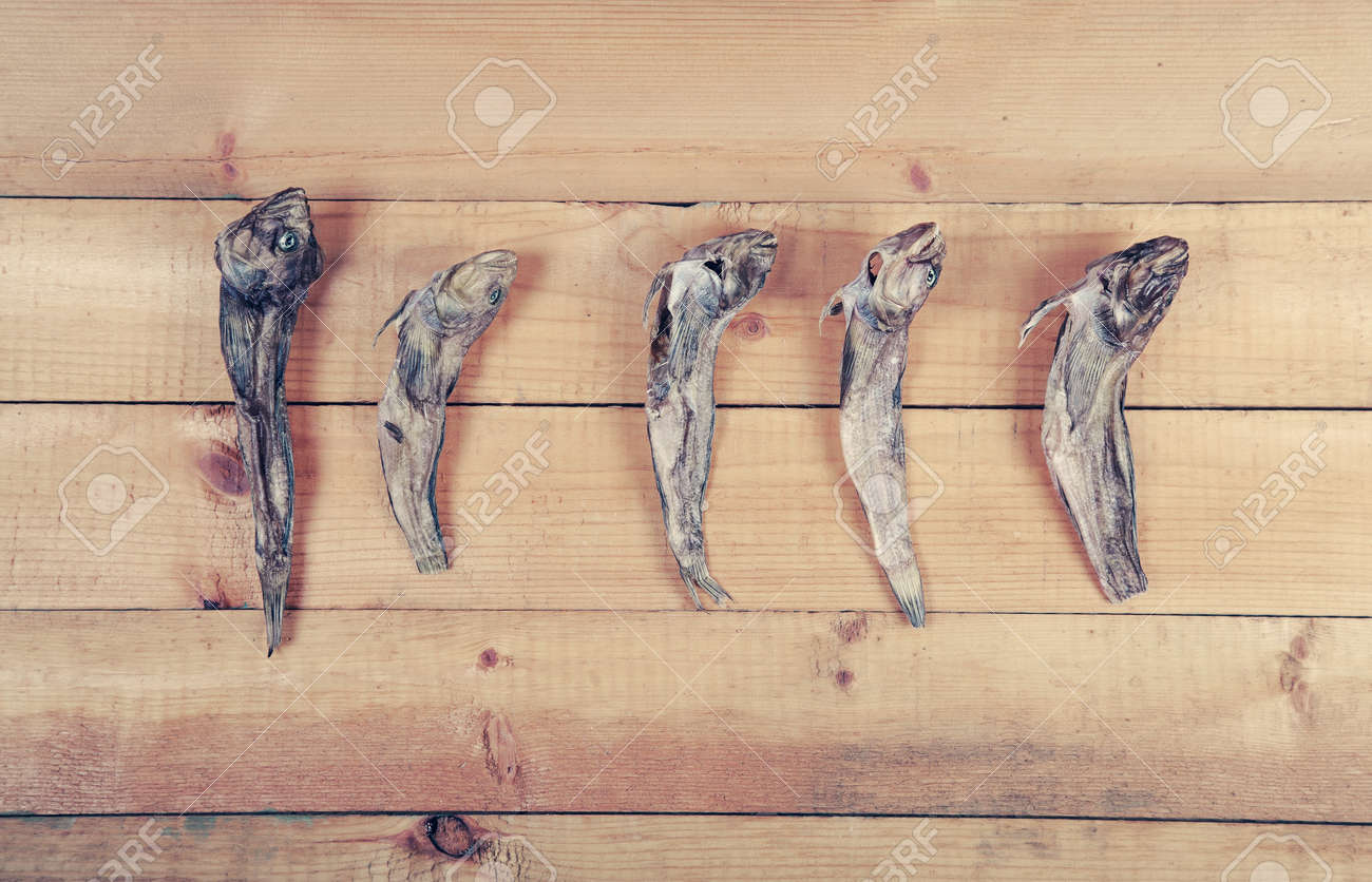 dry goby fishes on