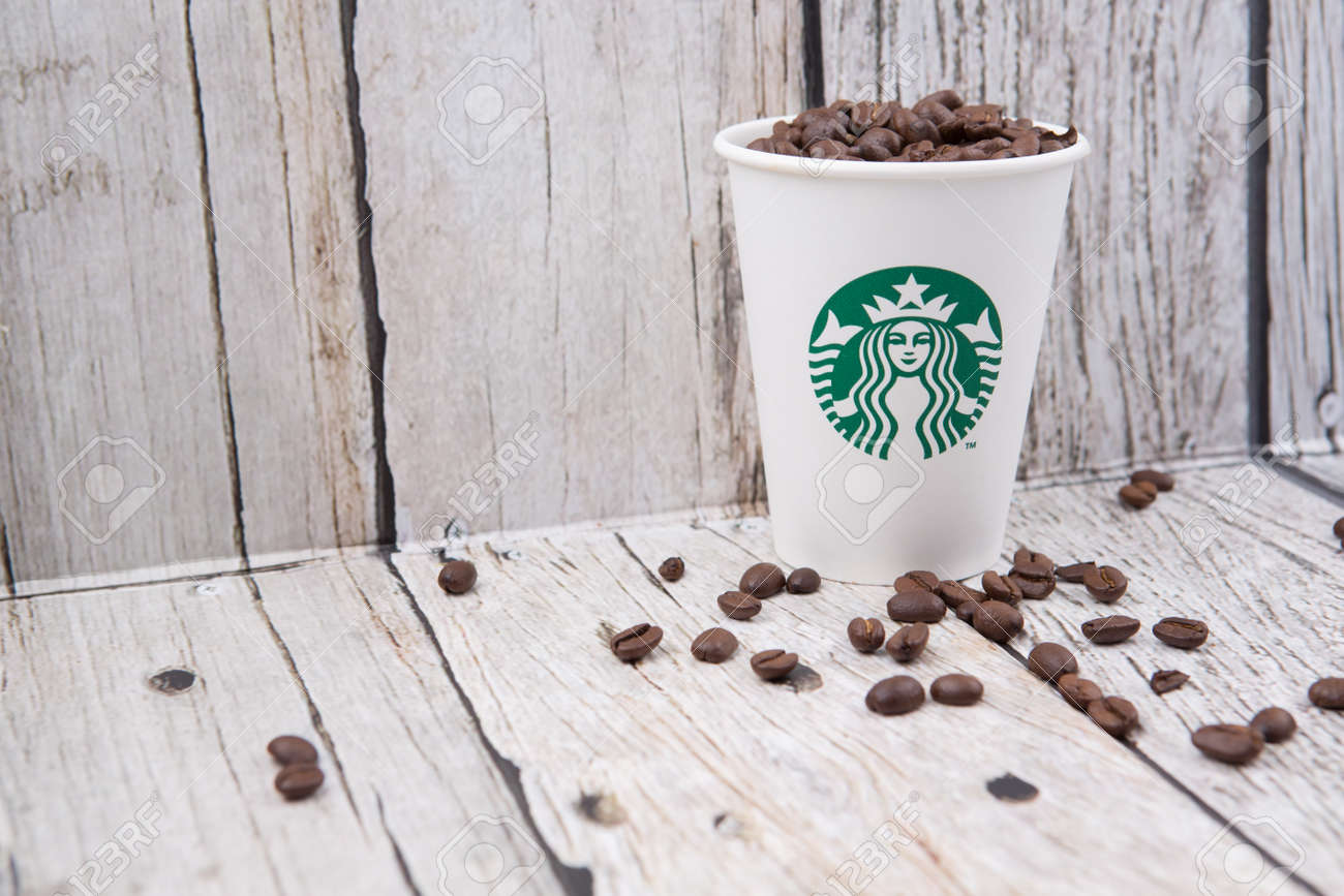 Putrajaya Malaysia July 20th Coffee Beans In Starbucks Paper - 