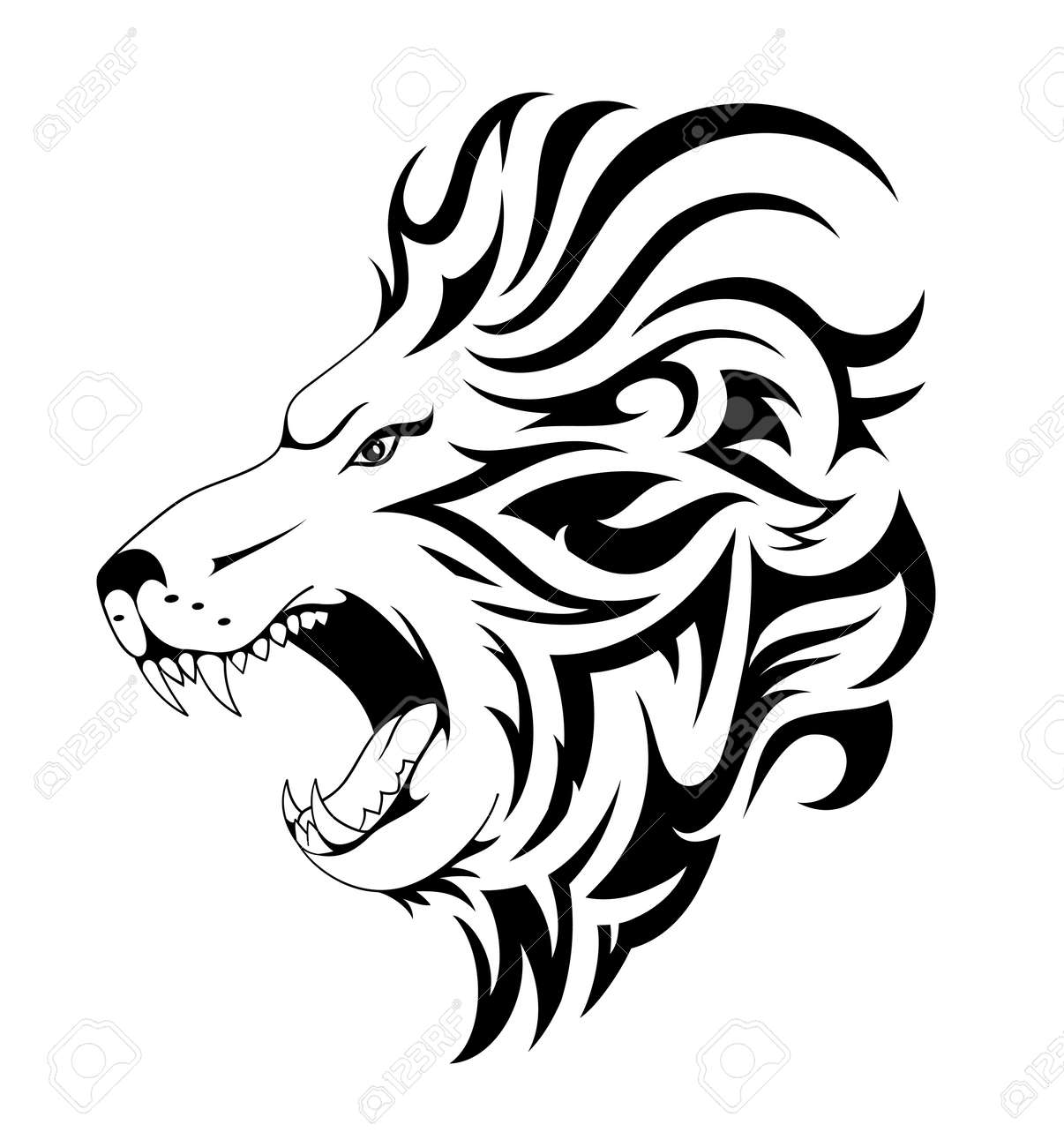 African Tribal Lion Tattoos Throughout Images Stock Pictures Royalty Free African Tribal Lion Tattoos Throughout Images Stock Pictures Royalty Free