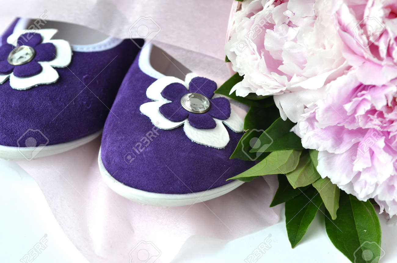 purple ballerina shoes