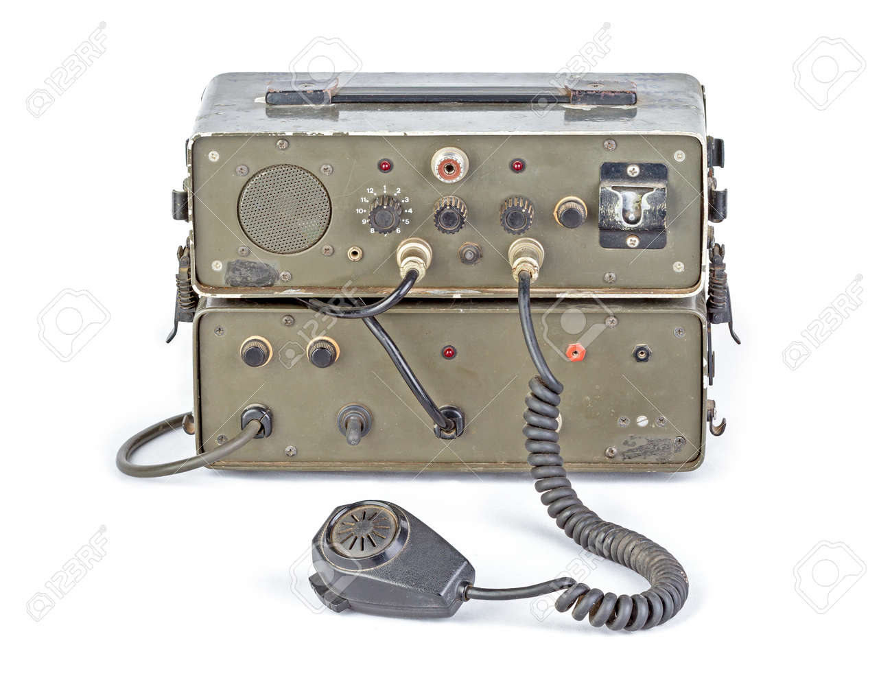 Old Dark Green Amateur Ham Radio On