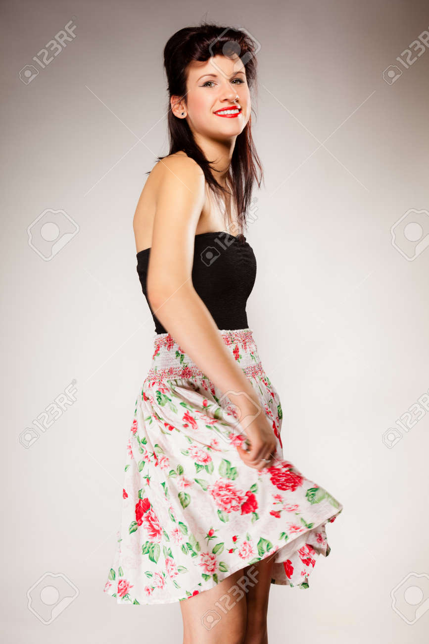 Young Brunette Woman Summer Teen Girl image