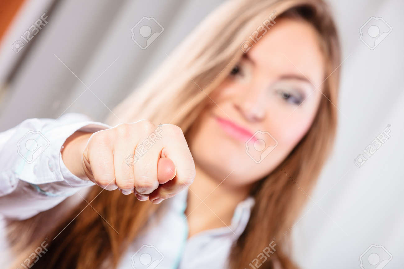 expression and positive emotions playful gestures young woman