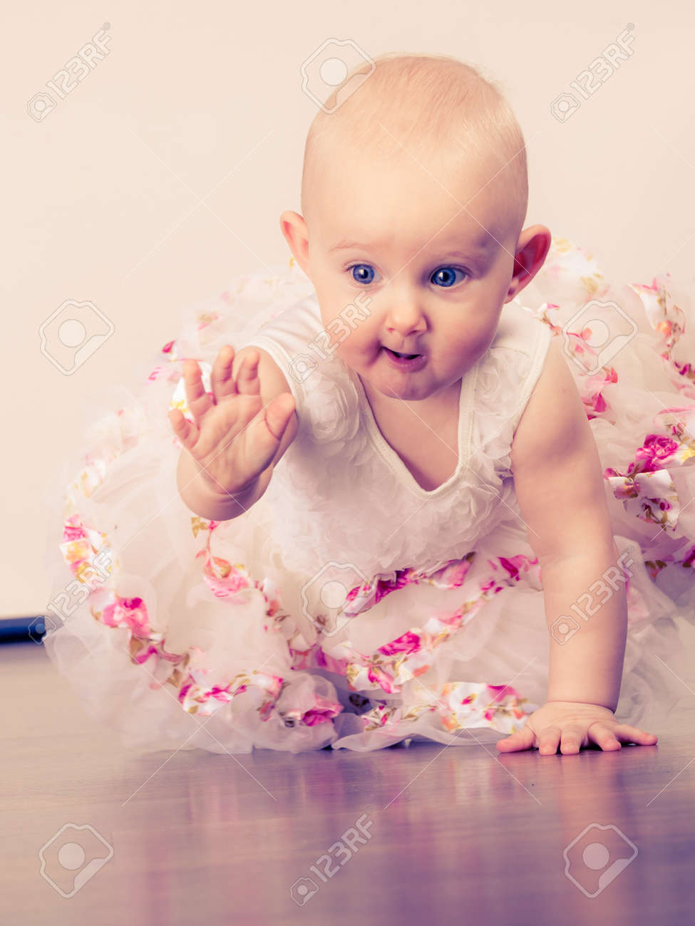 Lovely Little Child Girl In Princess Fairy Dress Portrait Of Stock Photo Picture And Royalty Free Image Image 56654943