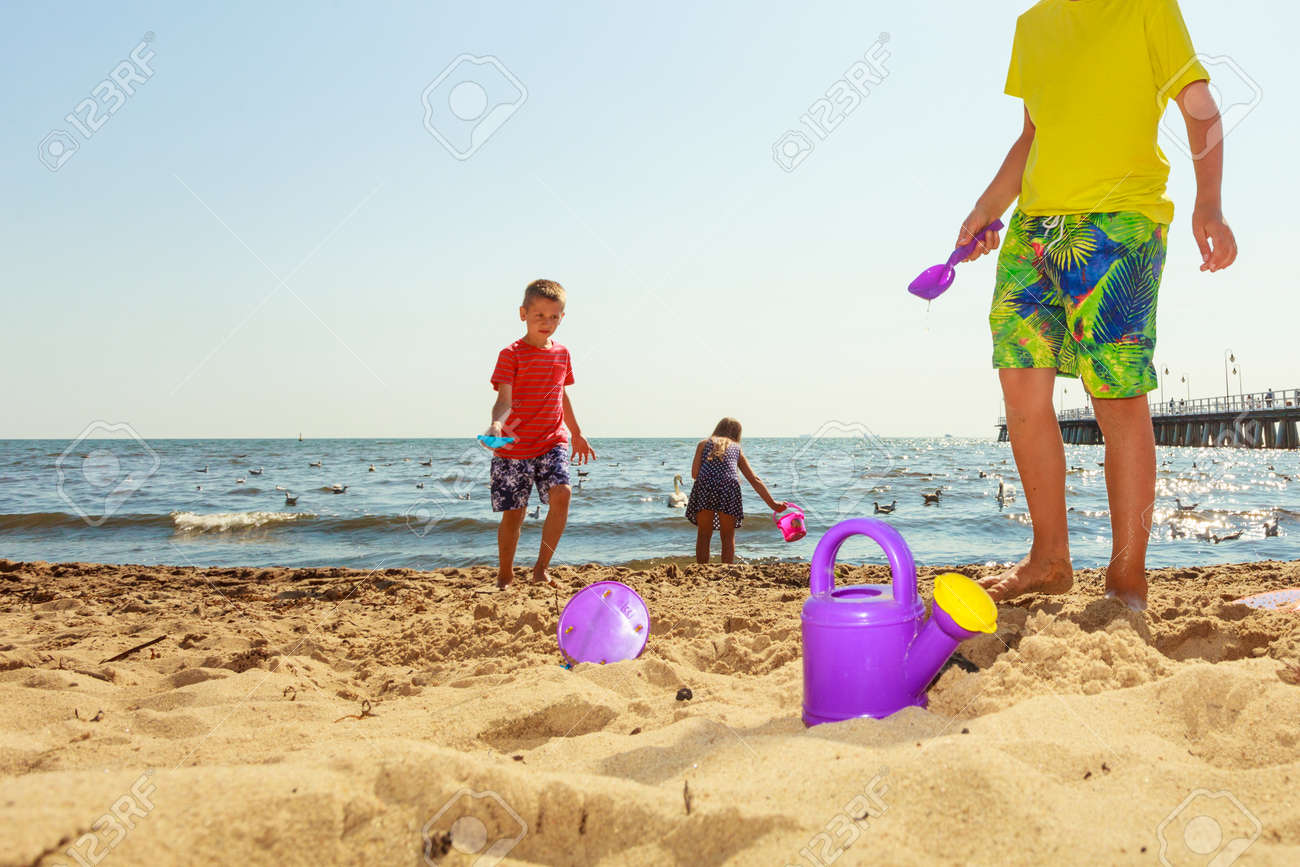 дети beach 