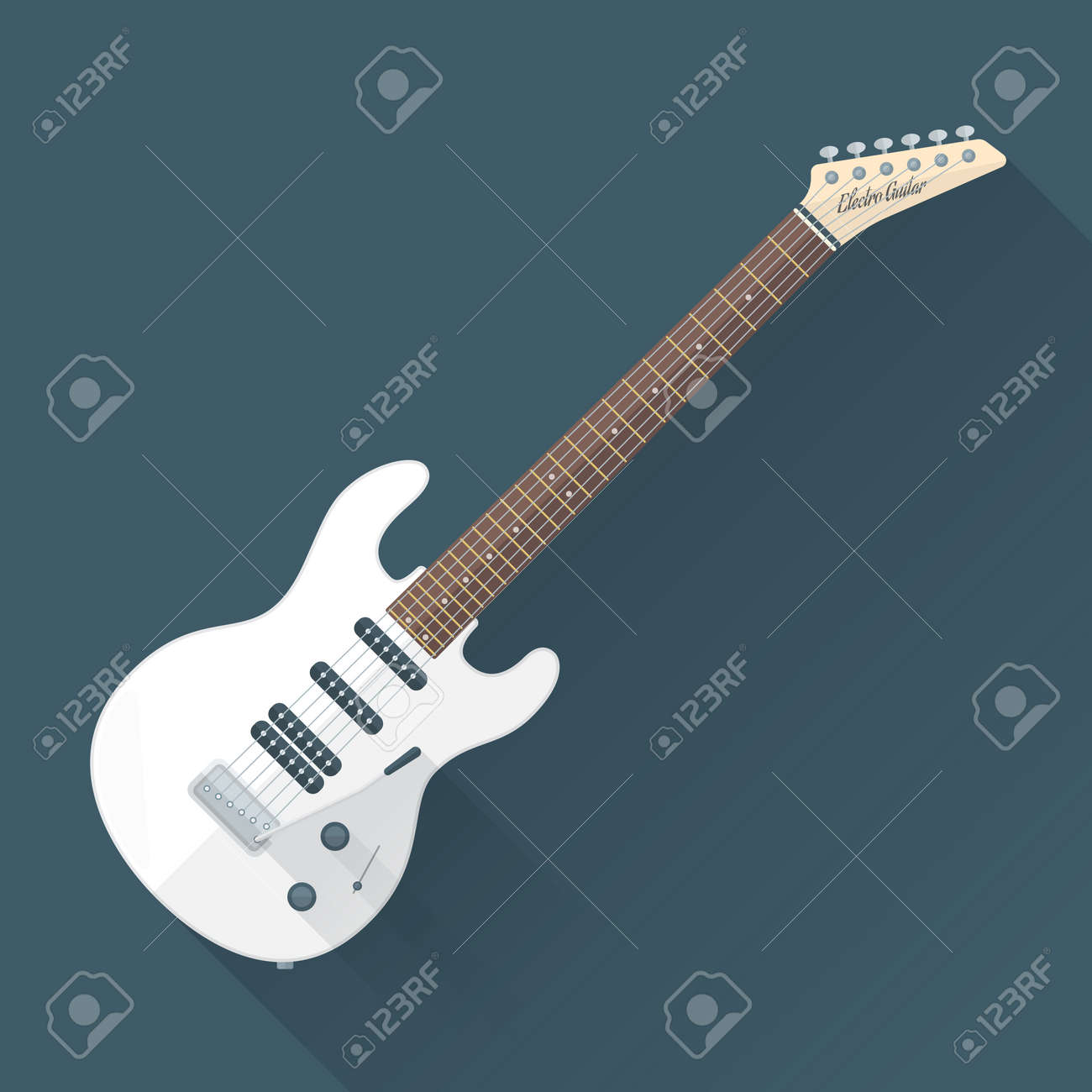 Vector Colored Flat Design White Electric Guitar Illustration With Shadows Royalty Free Cliparts Vectors And Stock Illustration Image Vector Colored Flat Design White Electric Guitar Illustration With Shadows Royalty Free Cliparts Vectors And Stock Illustration Image
