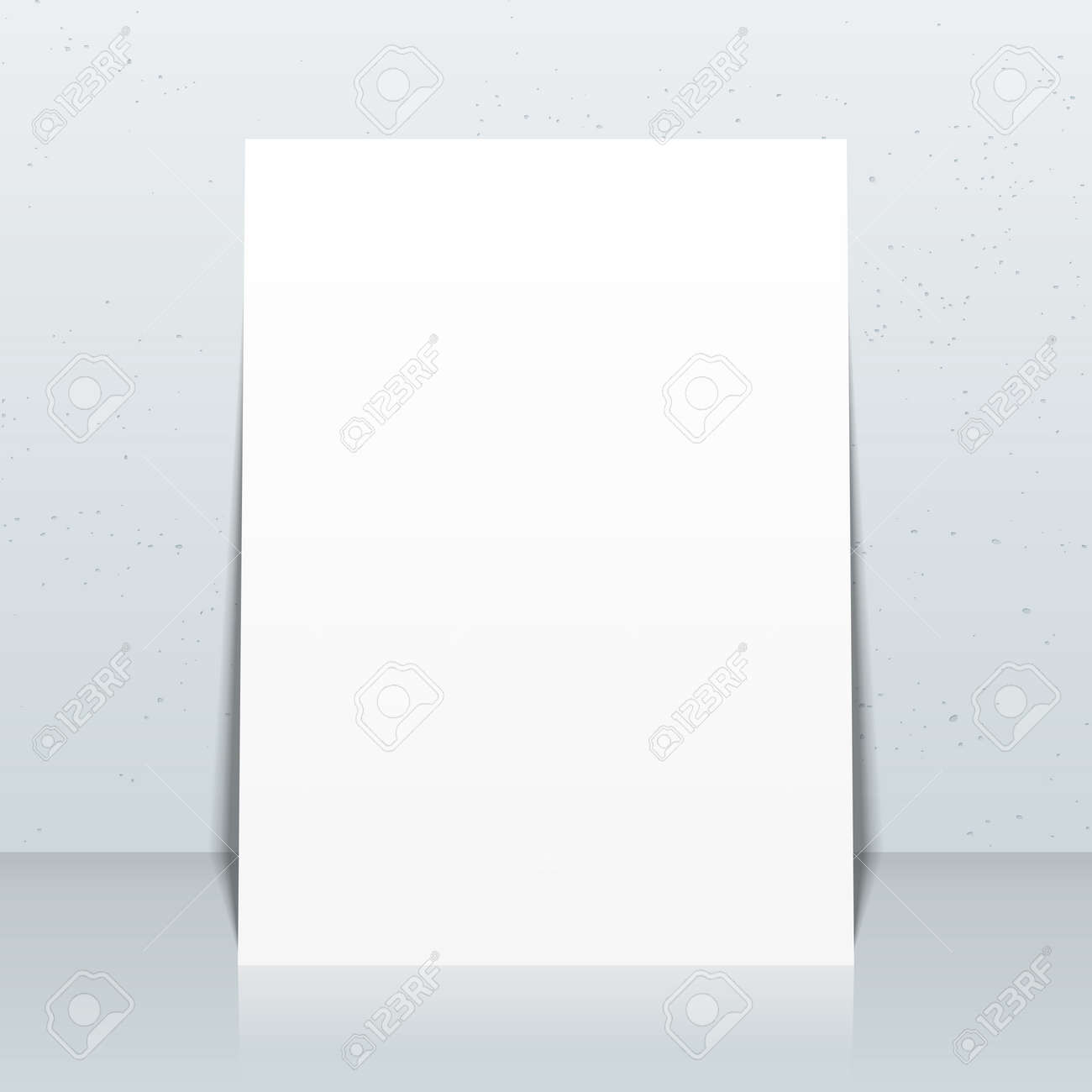 vector flat design vertical white empty poster flyer mock up flyers on wall royalty free