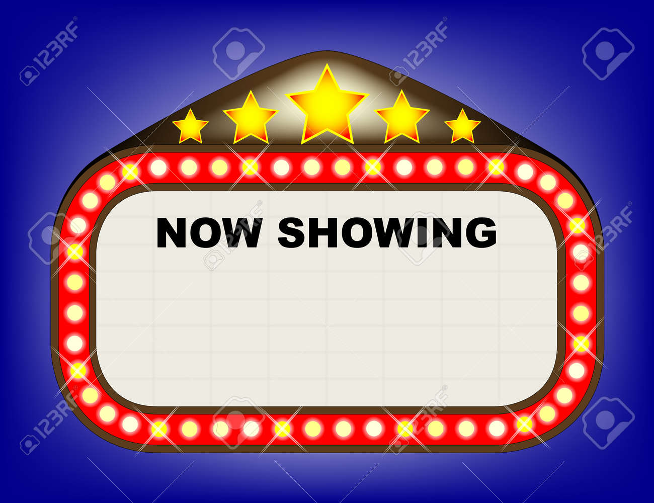 movie marquee template