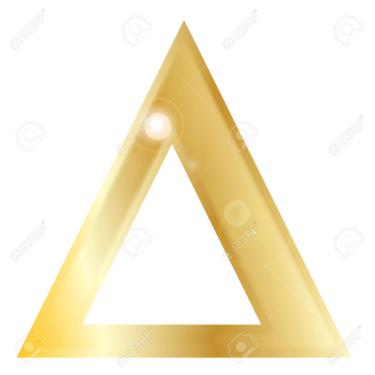 Delta A Letter From The Greek Alphabet Isolated Over A White Delta A Letter From The Greek Alphabet Isolated Over A White