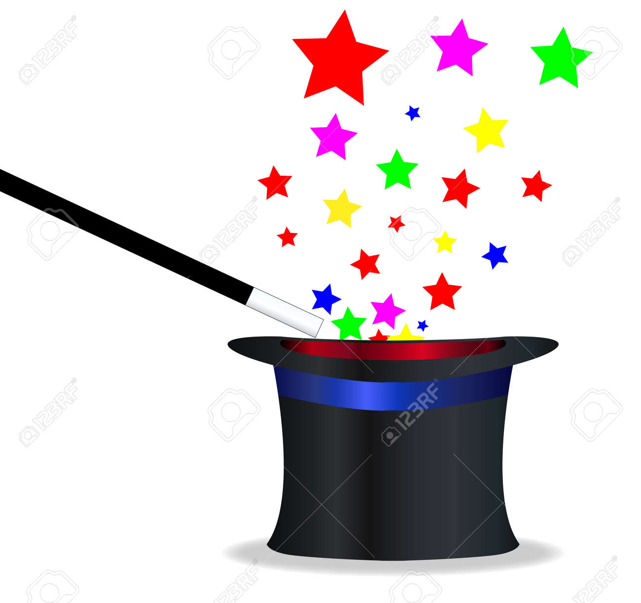 a magicians hat and
