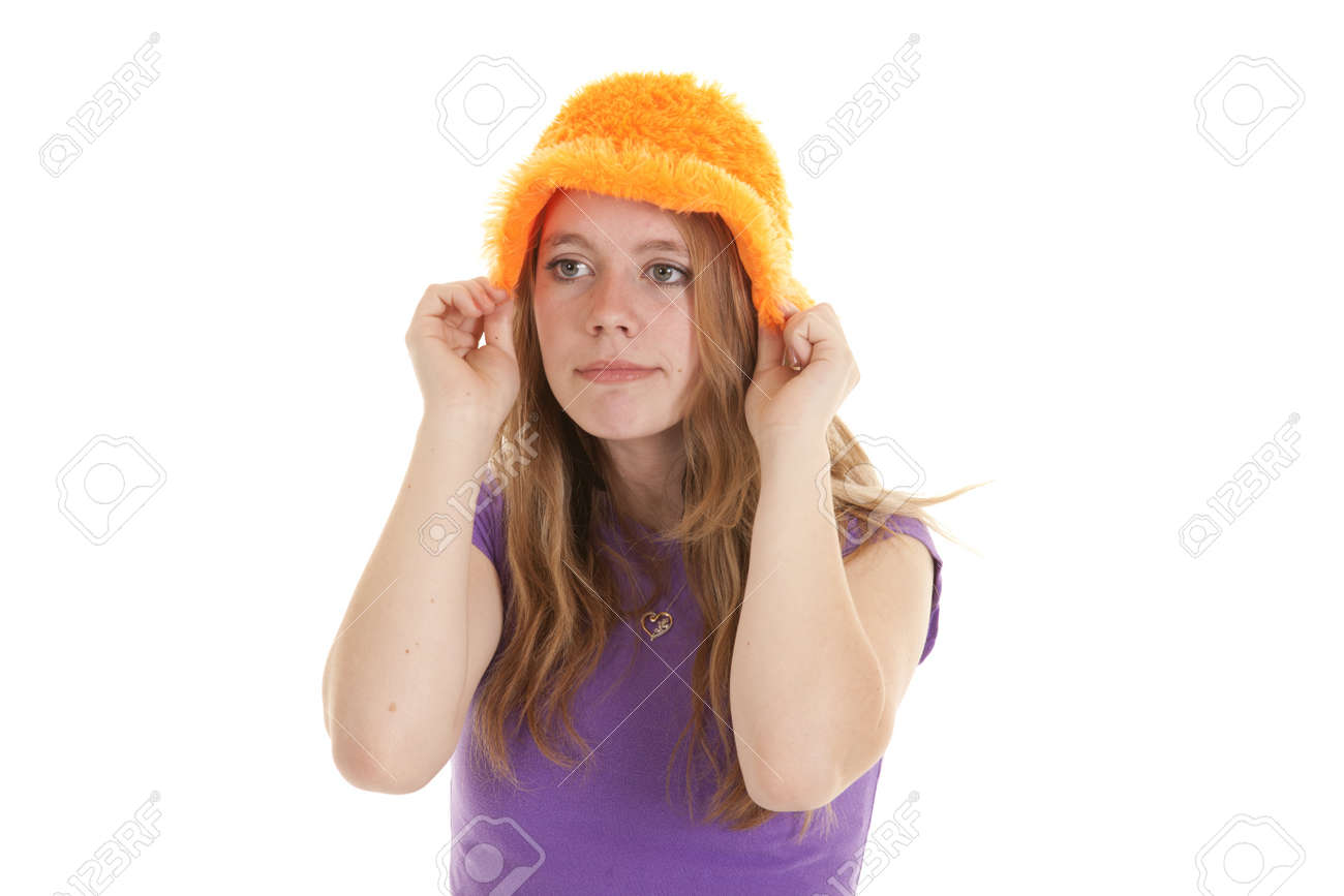 Naranja Fuzzy Sombrero Naranja Fuzzy Sombrero