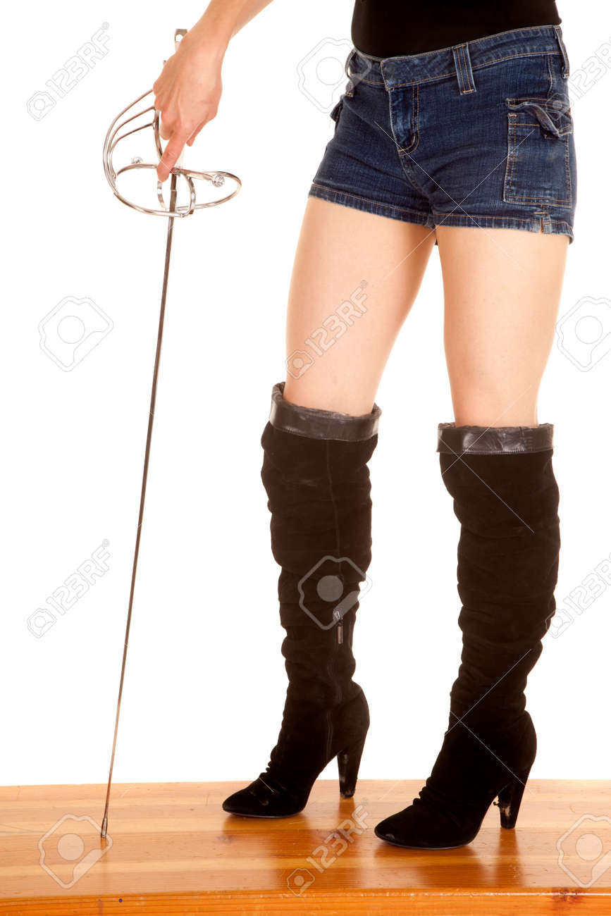 girl wearing knee high boots