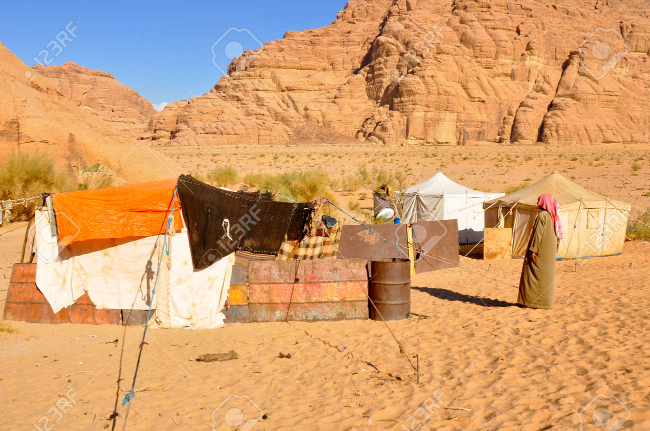 berber tent in thewadi rum desert jordan stock photo picture and