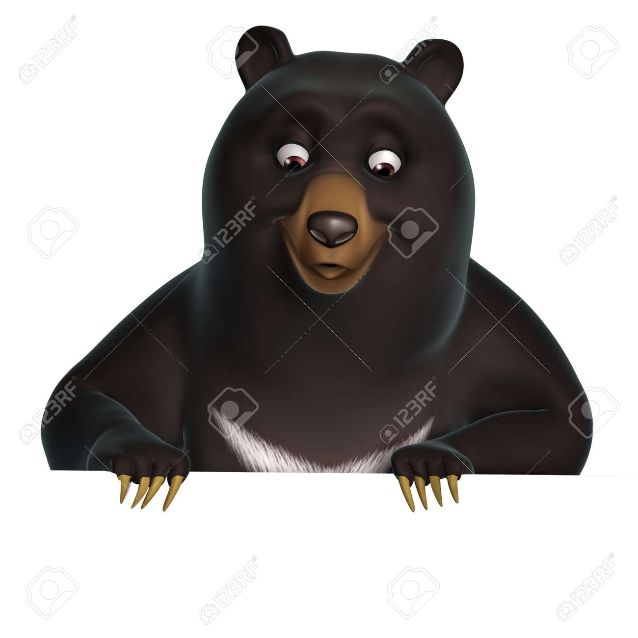 3 D の黒い熊 の写真素材 画像素材 Image