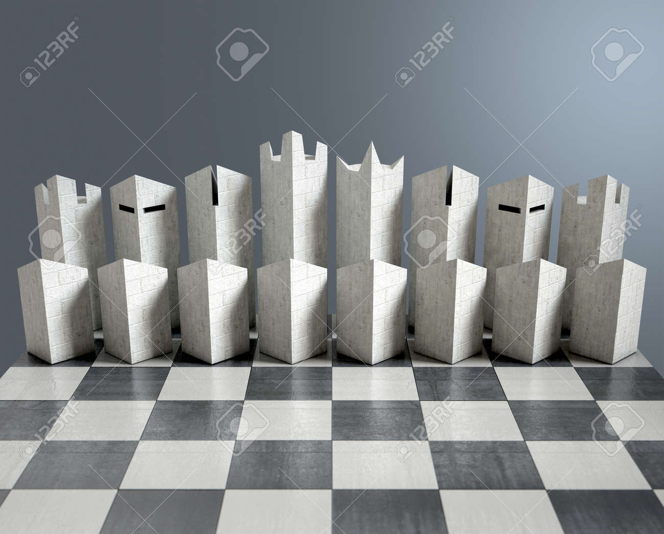 minimalist chess set