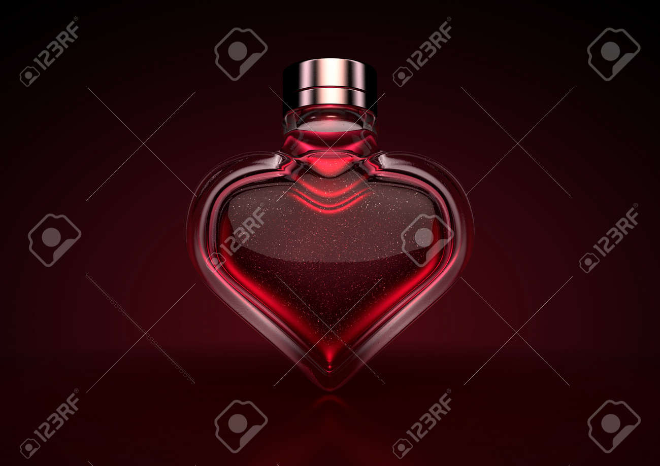 dark red perfume