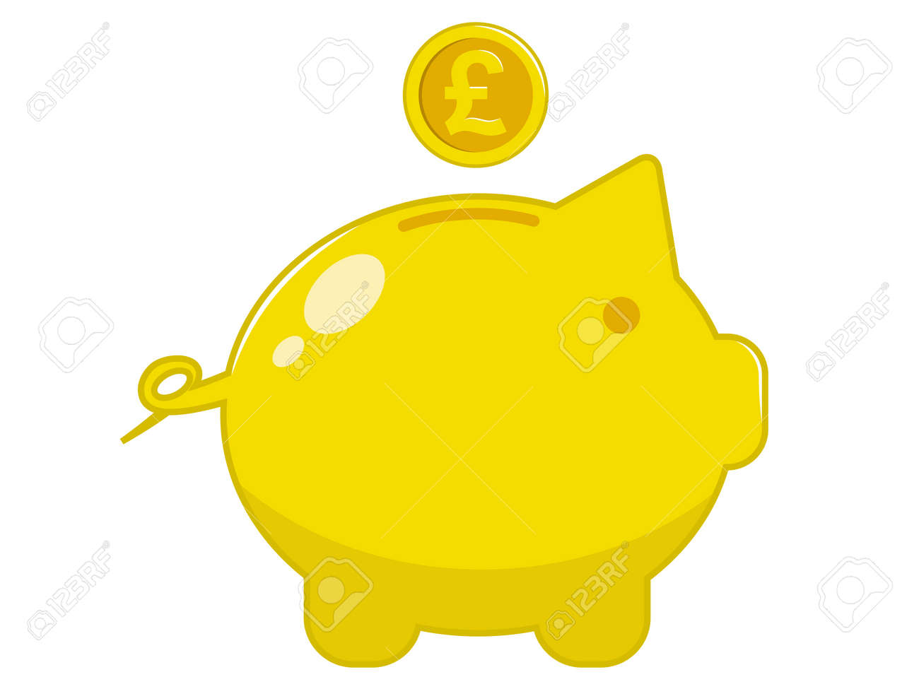 Golden Piggy Bank Royalty Free Cliparts Vectors And Stock - Golden Piggy Bank Stock Vector golden piggy bank royalty free cliparts vectors and stock - golden piggy bank stock vector