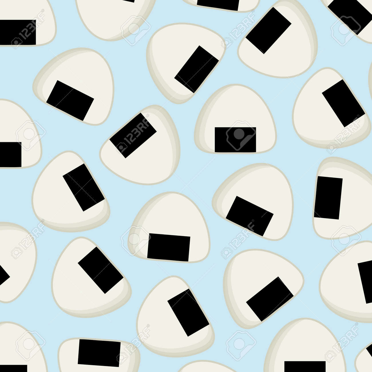 おにぎりバック グラウンド のイラスト素材 ベクタ Image