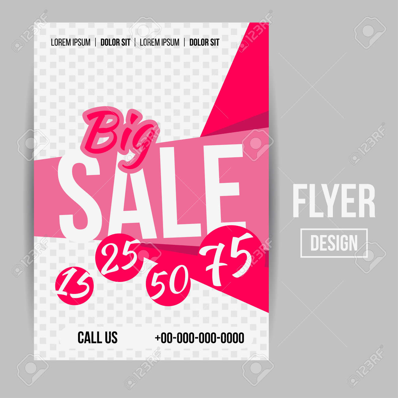 abstract vector creative sale flyers can be used as poster or