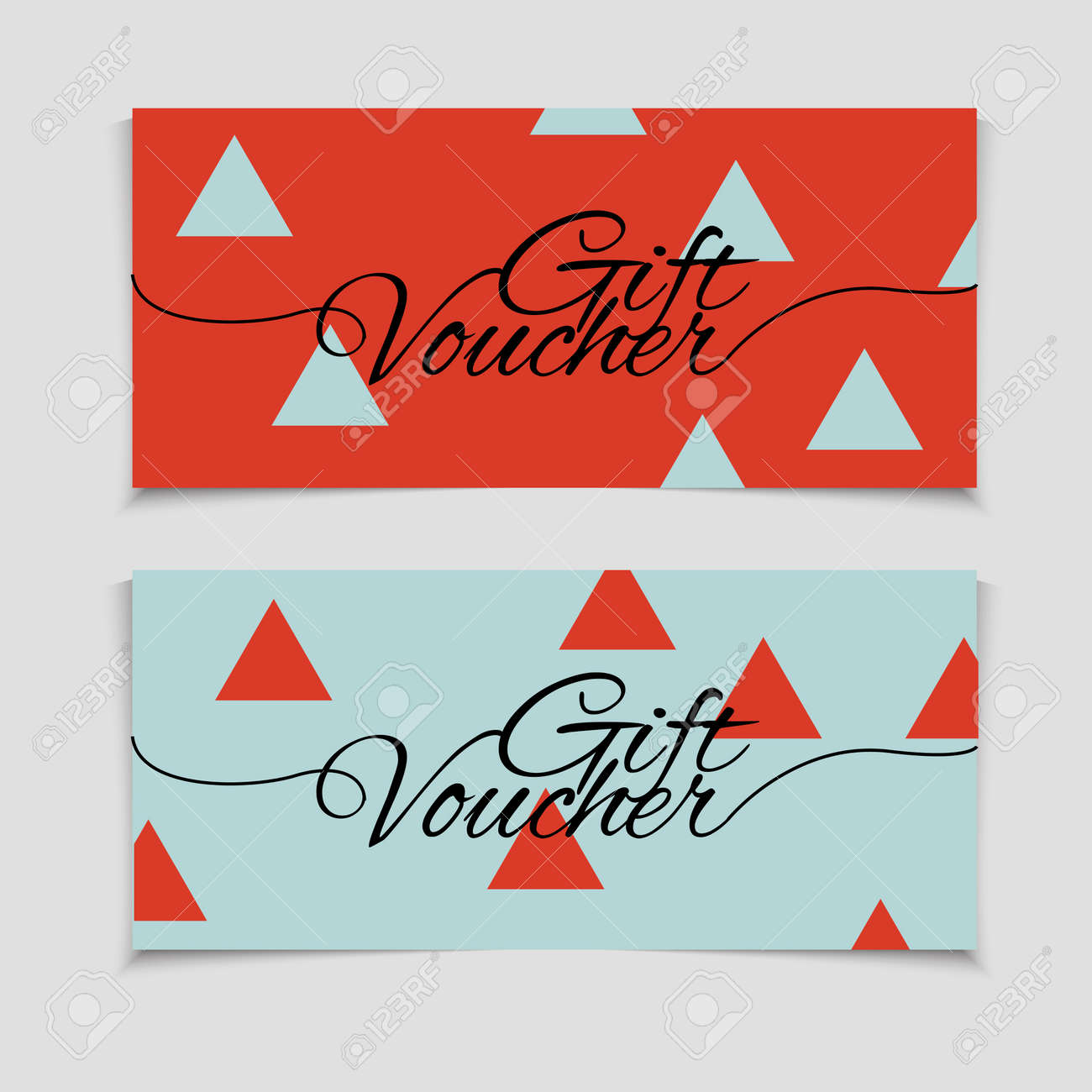 abstract gift voucher or coupon design template voucher design blank print design