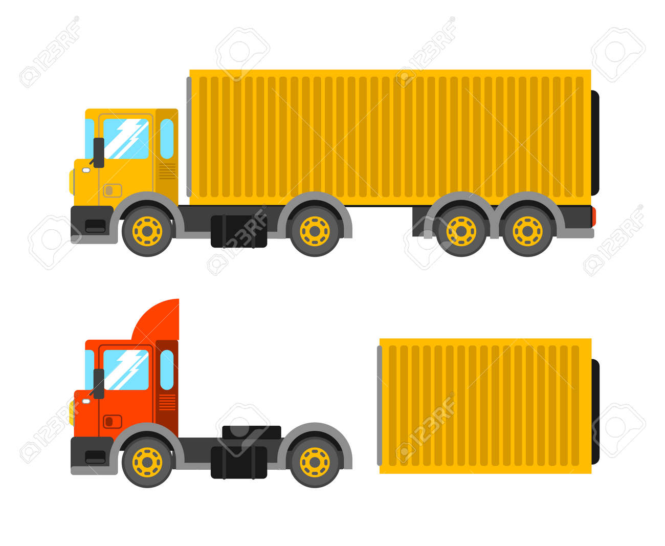 コンテナ トラック イラスト フリー コンテナ トラック イラスト フリー