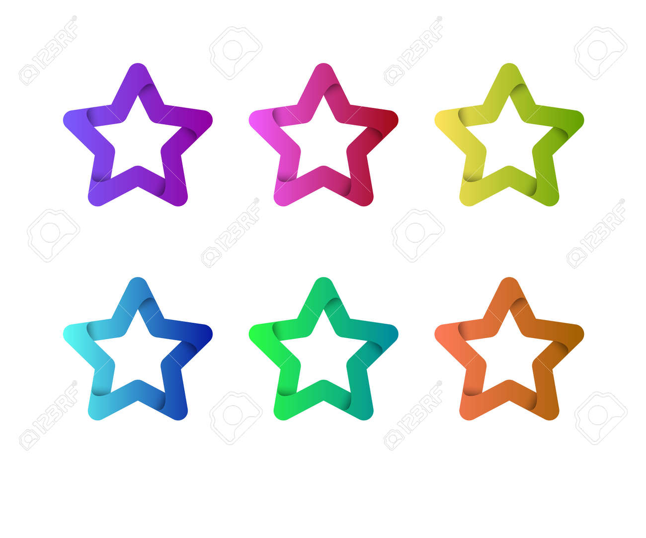 星のベクトルのロゴのテンプレート 星のエンブレム 有名人スター チャンピオン 4 つ星評価 星のシンボル スター バーストのロゴ 成功スター アイコンの ロゴタイプ 最高の星ロゴのベスト のイラスト素材 ベクタ Image