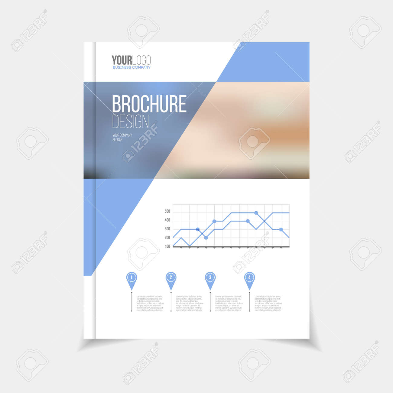 brochure template vector illustration cover design annual report
