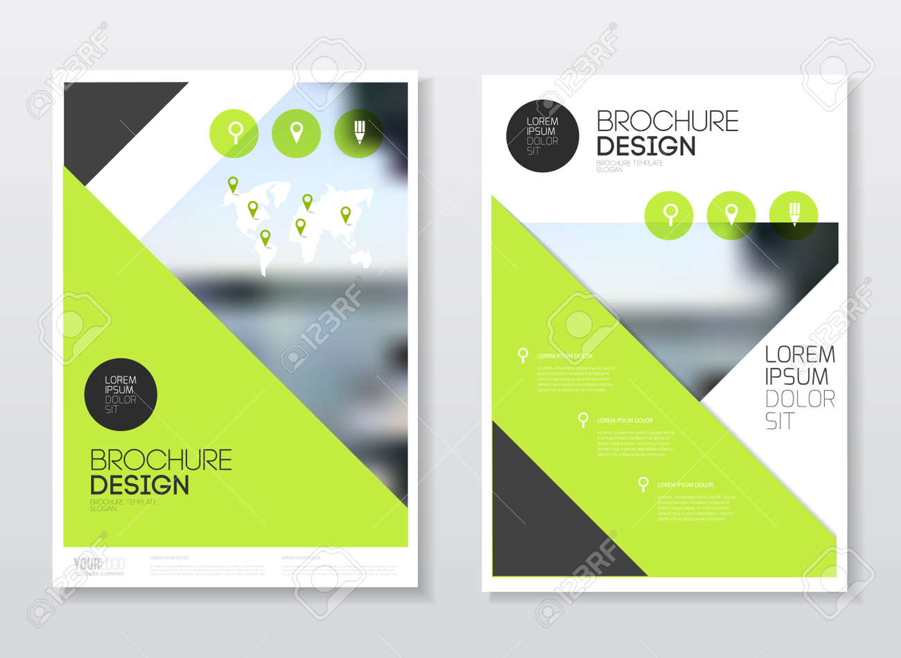 catalogue cover design annual report vector illustration template