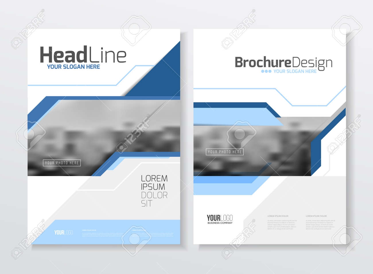 business brochure design annual report vector illustration template catalogue cover template