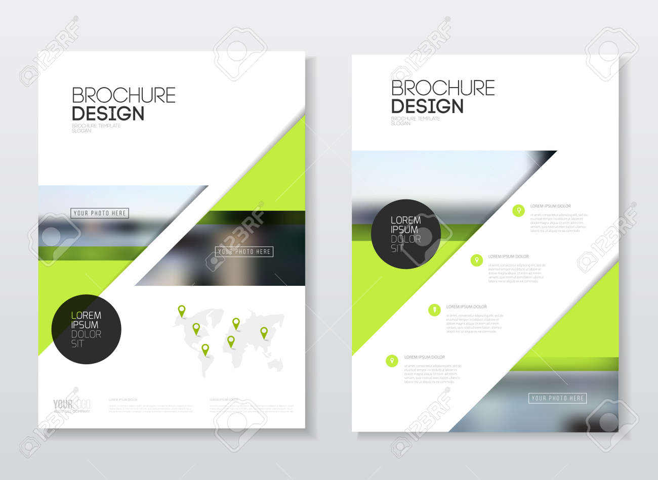 catalogue cover design annual report vector illustration template