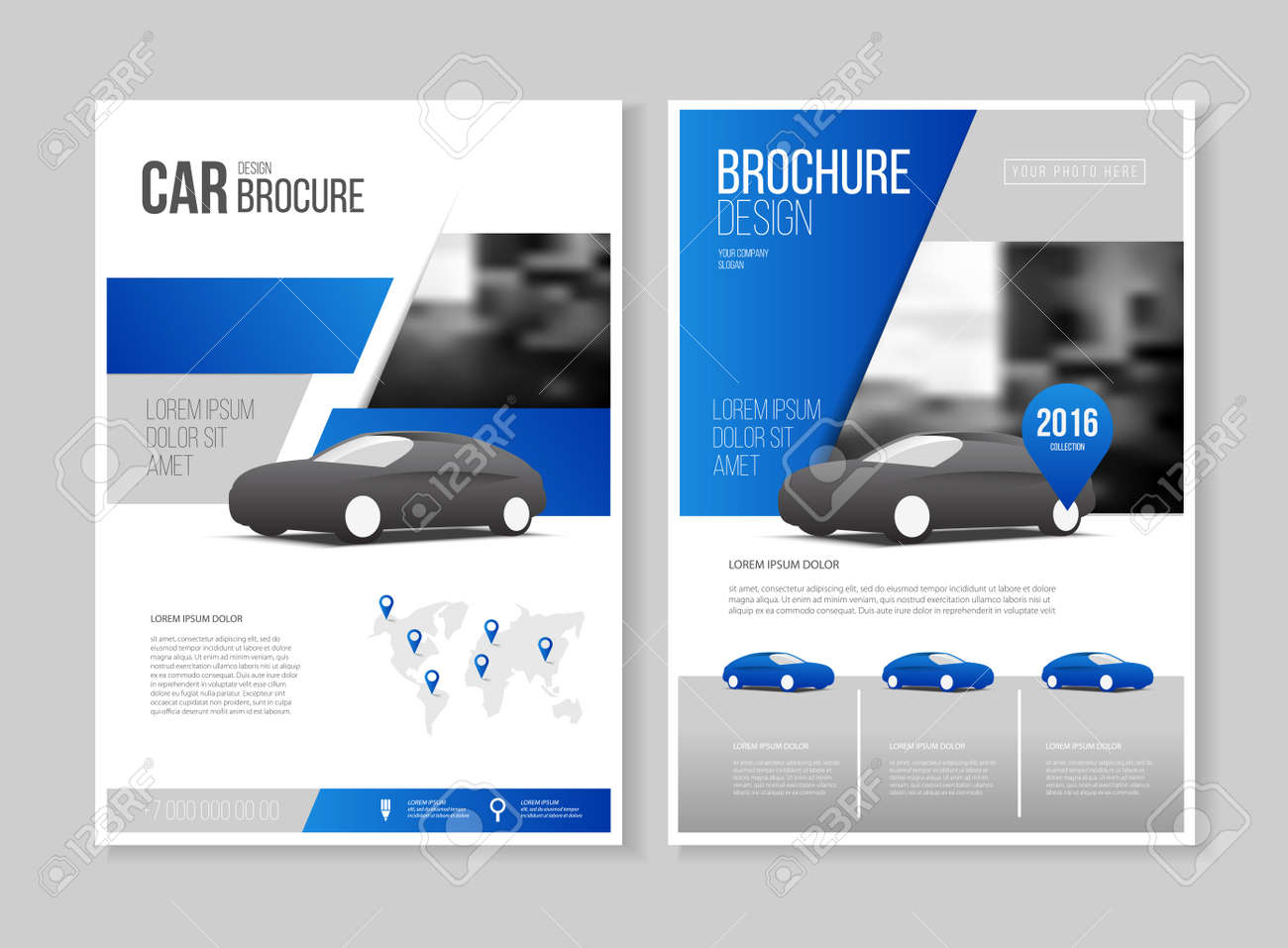 car brochure auto leaflet brochure flyer template a4 size design auto flyer template