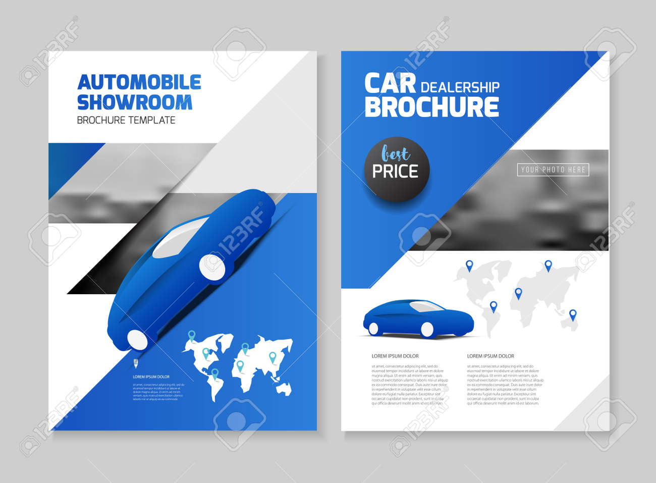 car dealership brochure automobile showroom leaflet flyer template car dealer flyer template