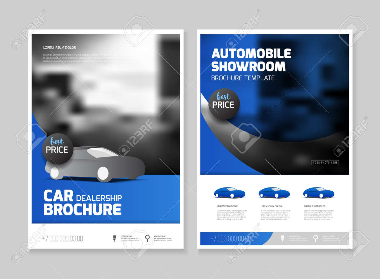 car dealership brochure automobile showroom leaflet flyer template car dealer flyer template