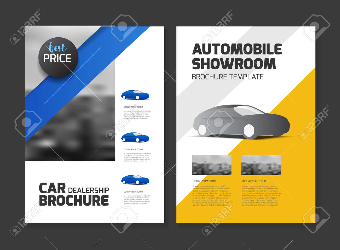 car dealership brochure automobile showroom leaflet flyer template car dealer flyer template