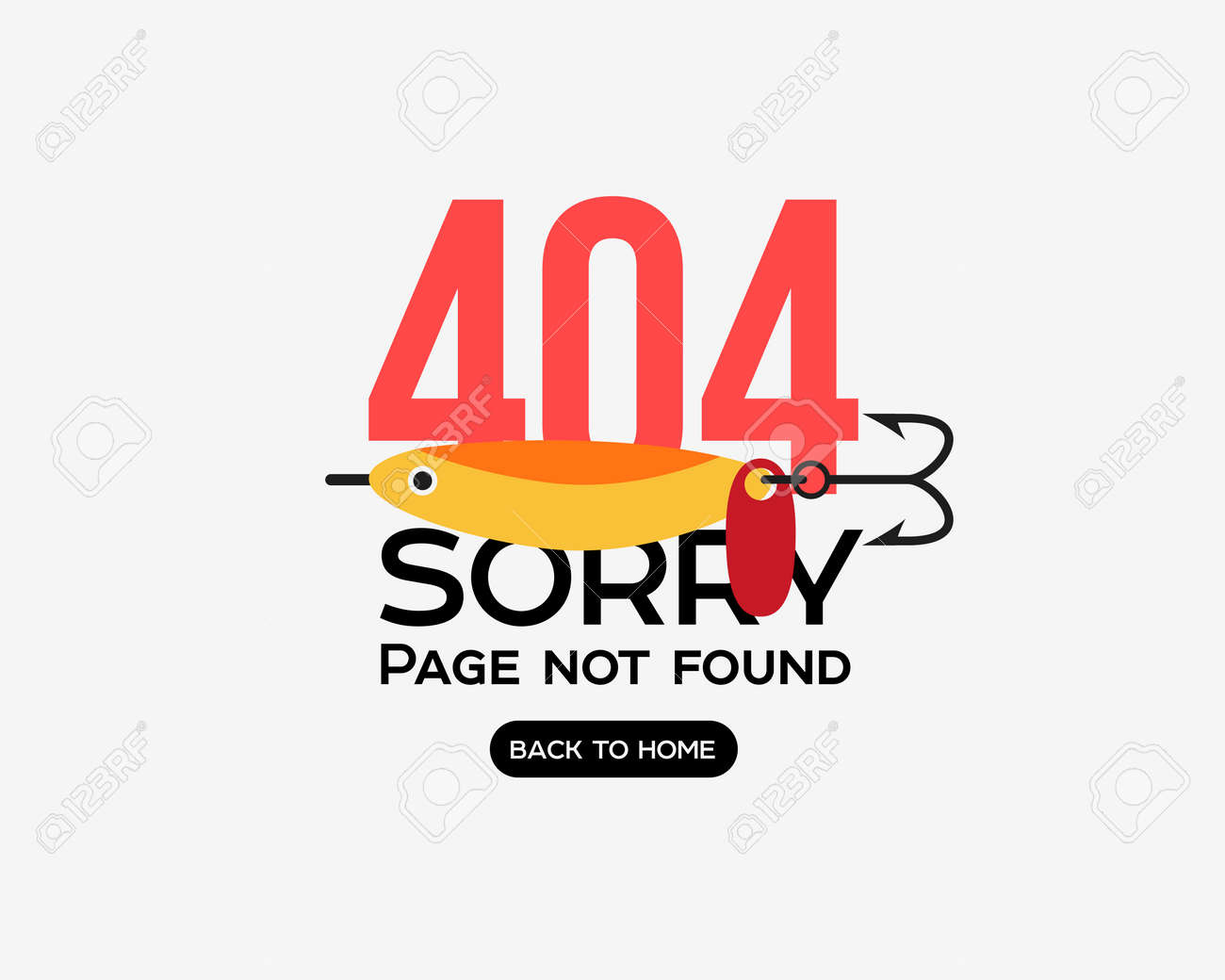 404 エラーのページ テンプレートは ページが見つからないことを報告します のイラスト素材 ベクタ Image